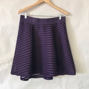 Torrid // purple lace lined a-line skirt 10/00
